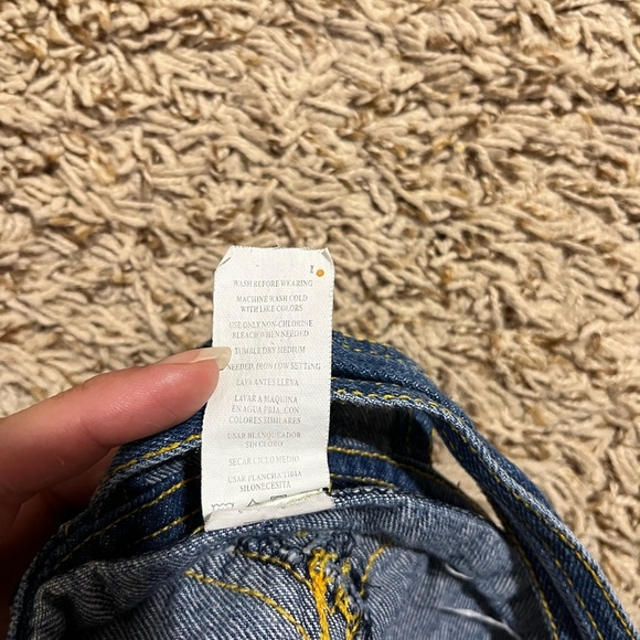 Kids vintage Denim Overall Shorts construction truck shortalls - Picture 10 of 11